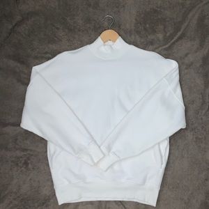 TNA COZY FLEECE BOYFRIEND MOCK SWEATSHIRT